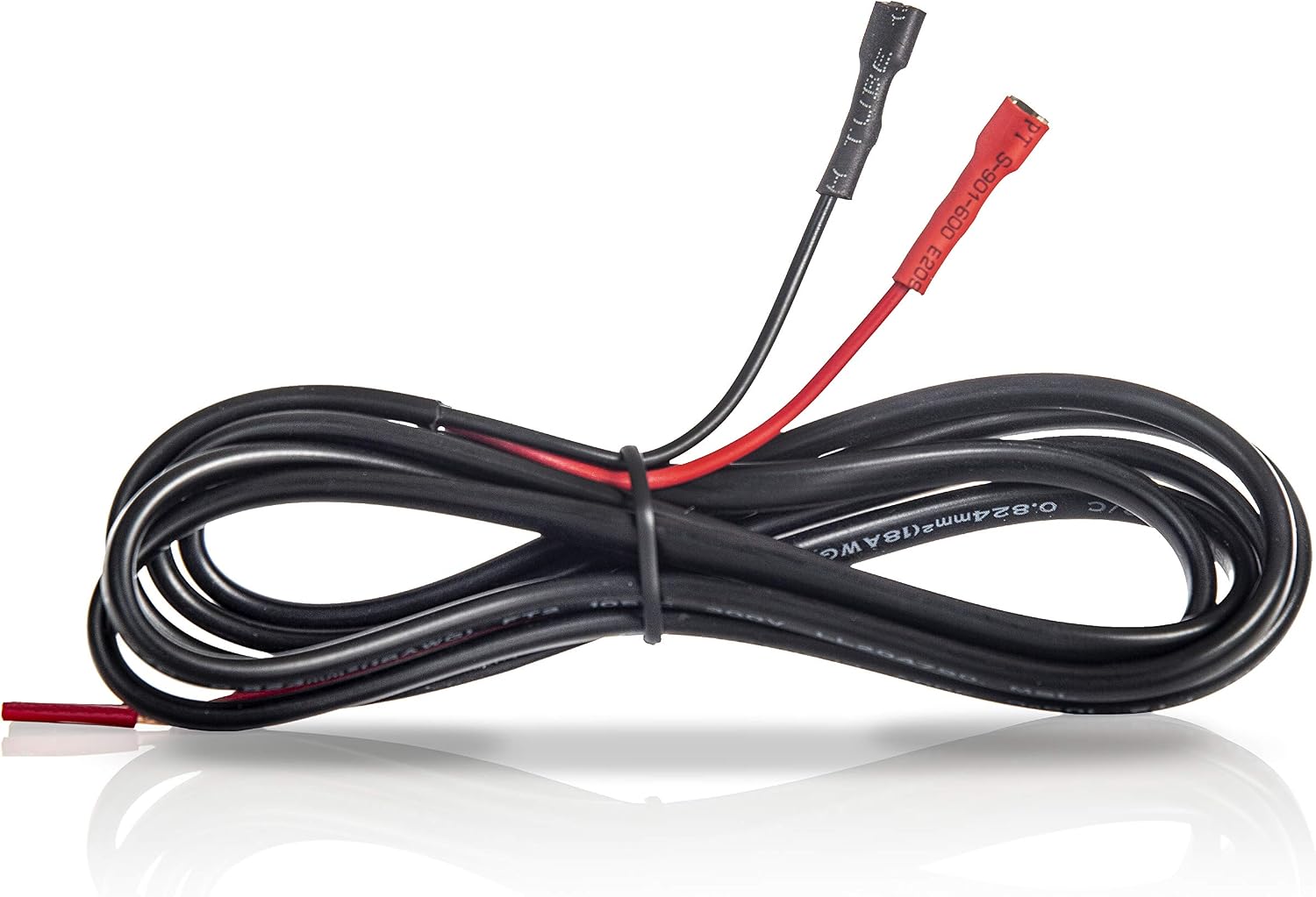 12V Lead Acid Battery Connector Cable, 5 Feet Long, with Red & Black Quick Connect/Disconnect F2 Type Terminals, Lead Acid Battery Connectors