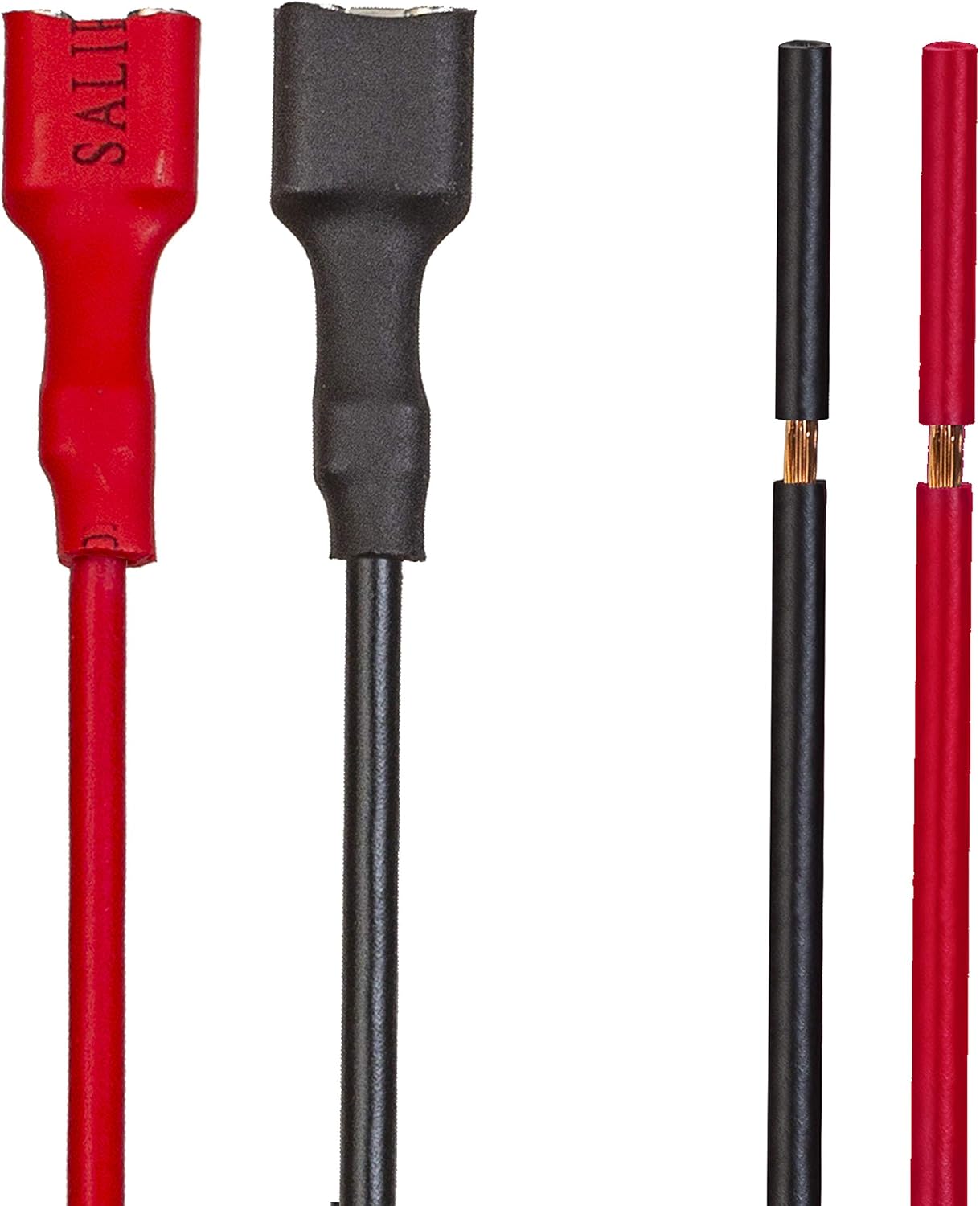 6V/12V Battery Connector Cable, 5 Feet Long, with Red & Black Quick Connect/Disconnect F1 Type Terminals, Lead Acid Battery Connectors view 2
