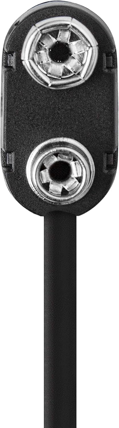 9V Battery Snap On Hard-Shell Clip Connector with Insulated Wires - 3 Pieces view 4
