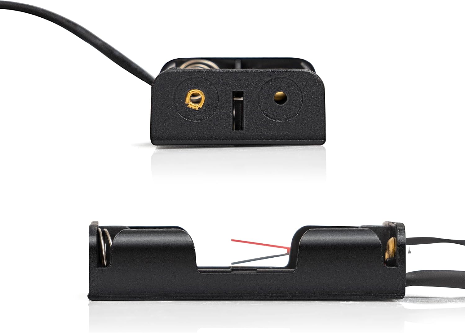 Double-A Battery Connectors, 2 Slot Hard-Shell AA Battery Holders with Insulated Wire Leads - 2 Pieces view 6