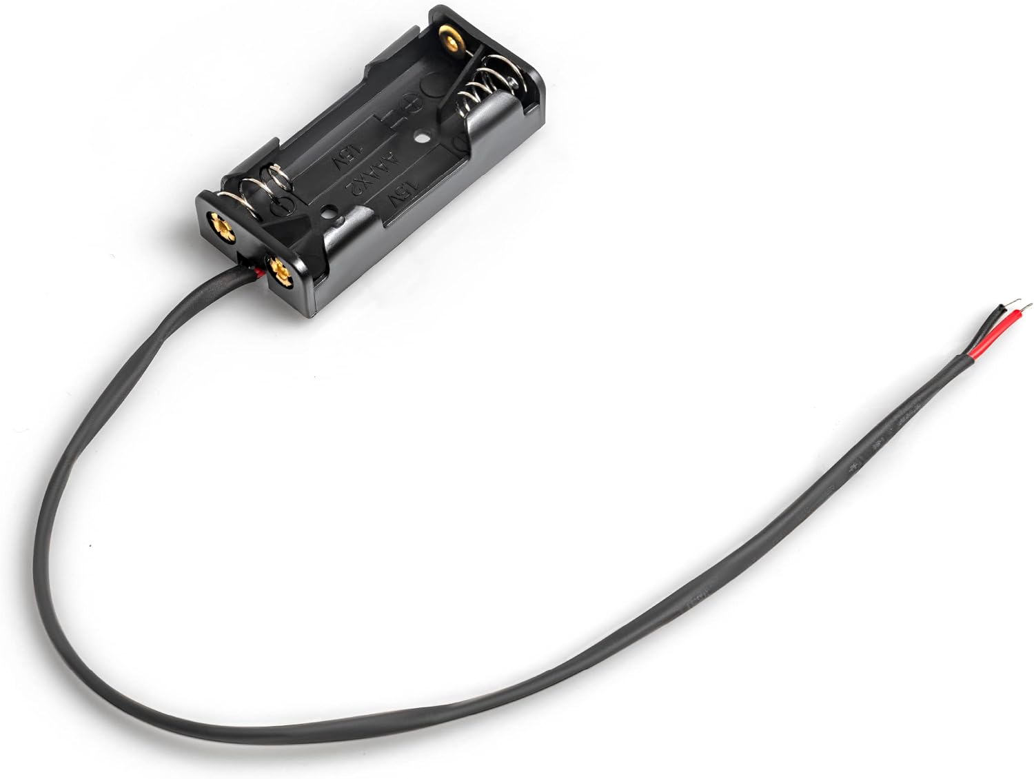 Triple-A Battery Connectors, 2 Slot Hard-Shell AAA Battery Holders with Insulated Wire Leads - 2 Pieces view 4