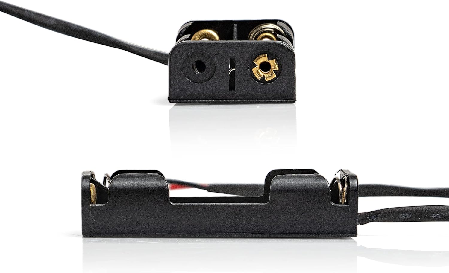 Triple-A Battery Connectors, 2 Slot Hard-Shell AAA Battery Holders with Insulated Wire Leads - 2 Pieces view 6