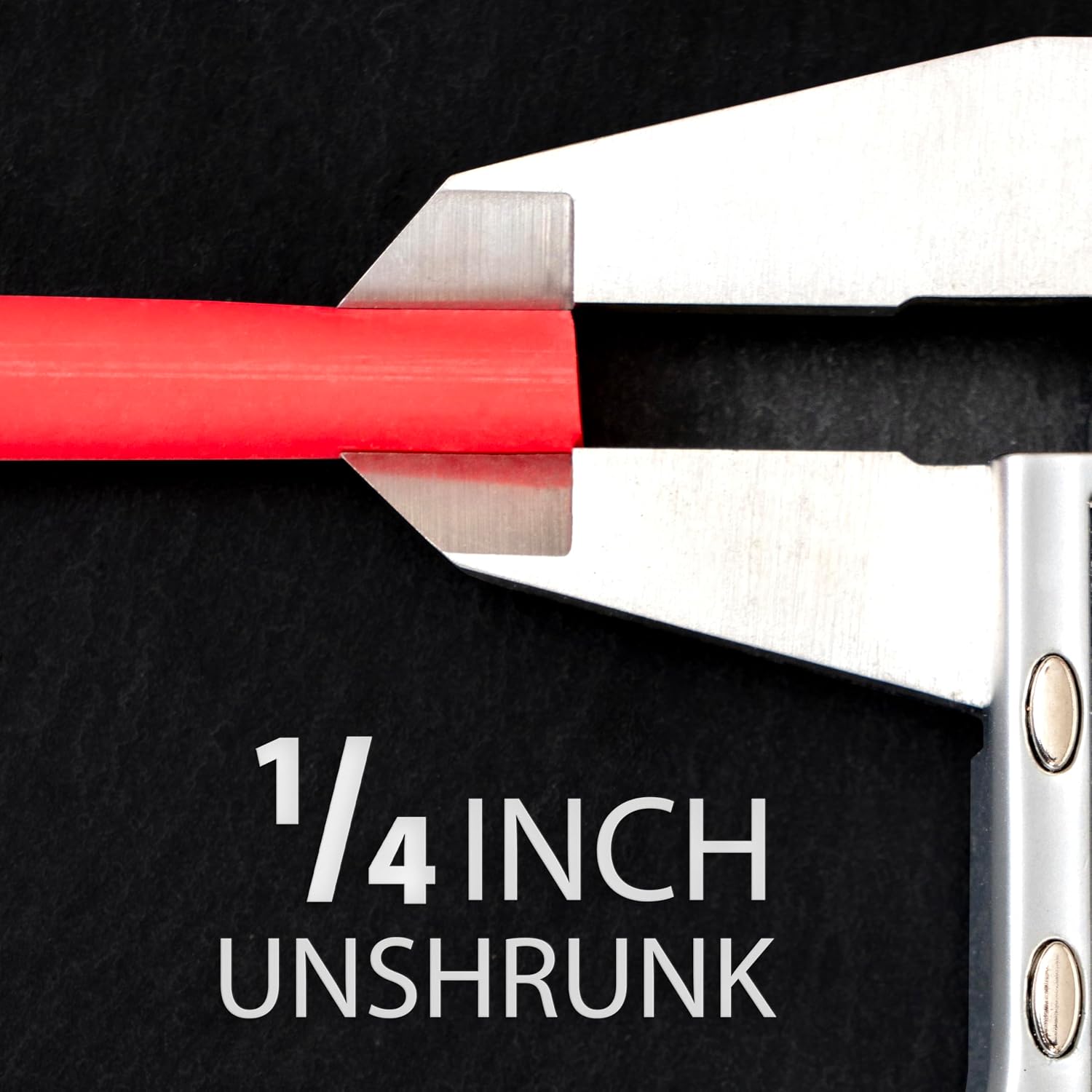 1/4" Red Heat Shrink Tubing, 50 pcs, 4" Long, High Voltage & Temperature Rating view 4