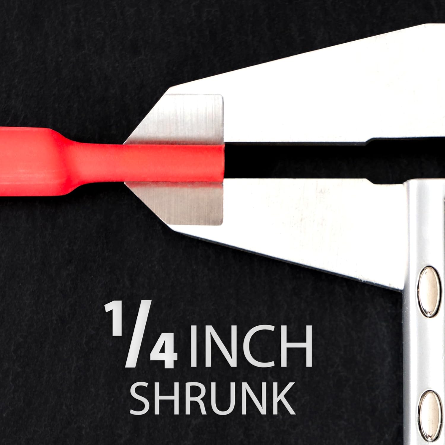 1/4" Red Heat Shrink Tubing, 50 pcs, 4" Long, High Voltage & Temperature Rating view 5