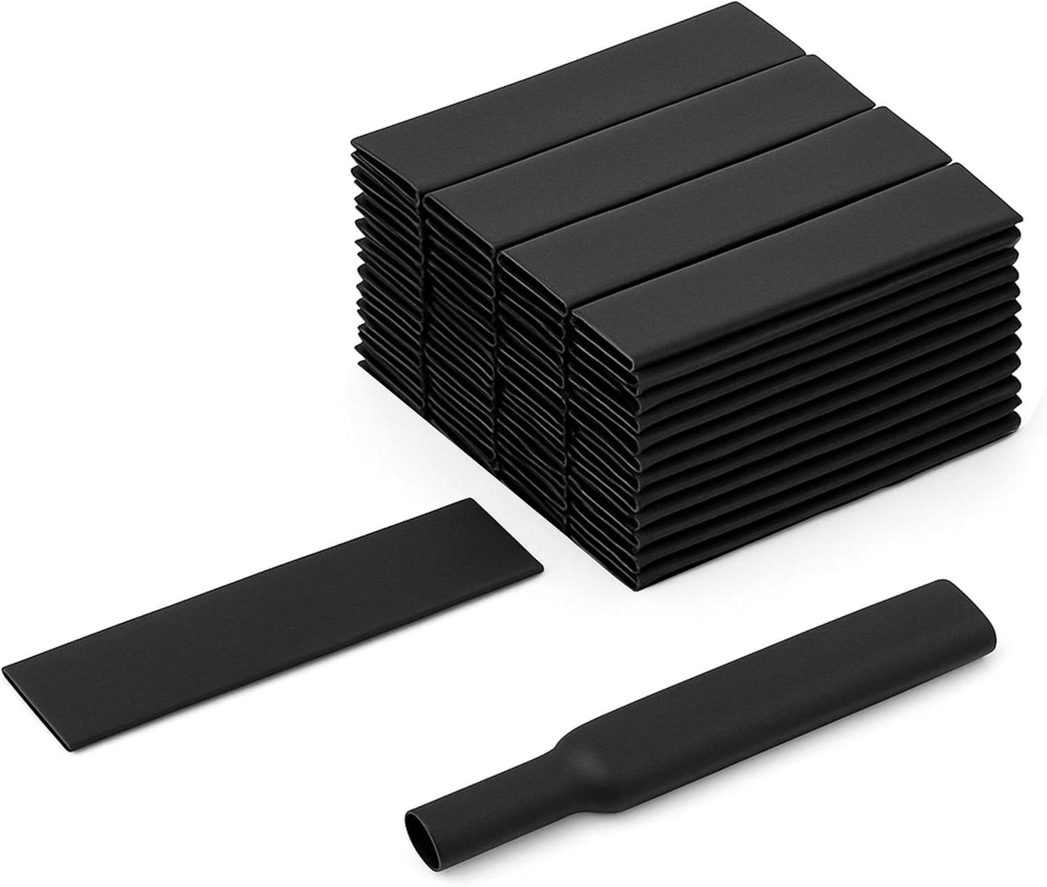 3/8" Heat Shrink Tubing, 50 pcs, 4" Long, High Voltage & Temperature Rating
