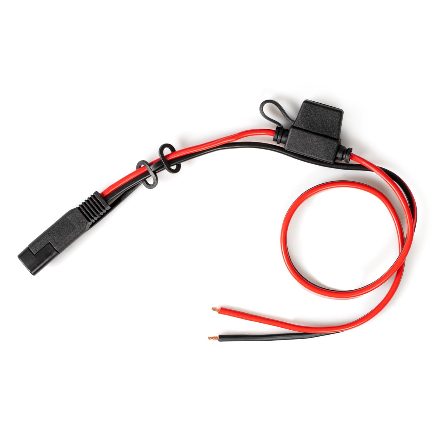 SAE Connector Extension Cable – 14 AWG, 2 Feet, 20 Amp Fuse, Heavy Duty Automotive, Solar, and Battery Power Wire for Electrical Connections view 5