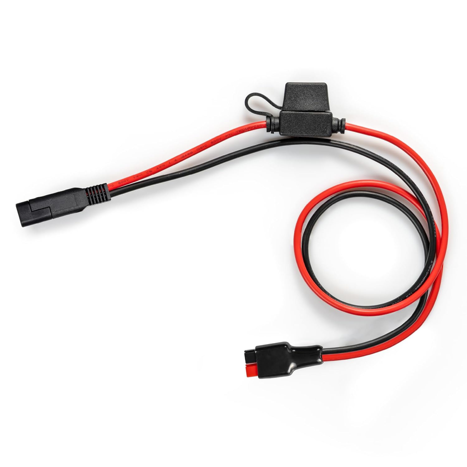 SAE Plug to Anderson Power Pole PP45 Connector Cable – 12 AWG, 2 Feet, 40 Amp Fuse, Heavy Duty Automotive, Solar, & Battery Power Wire for Electrical Connections view 5