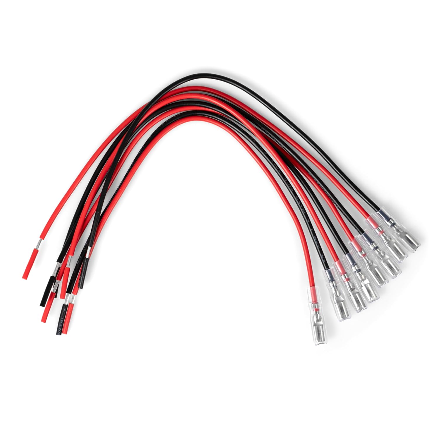 110 Terminal Wires – Mini Spade Quick Connect/Disconnect 0.110" (2.8mm) Female Tabs with Insulated Sleeves – 18 AWG Heavy-Duty Wire – 8 Pieces view 6